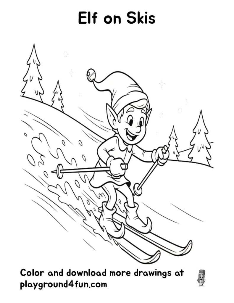 Elf on Skis