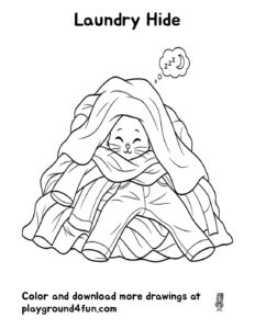 Coloring pages: Laundry Hide pdf