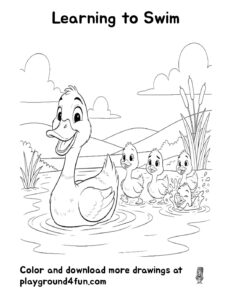 Coloring pages: Learning to Swim pdf