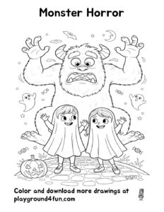 Coloring pages: Monster Horror pdf