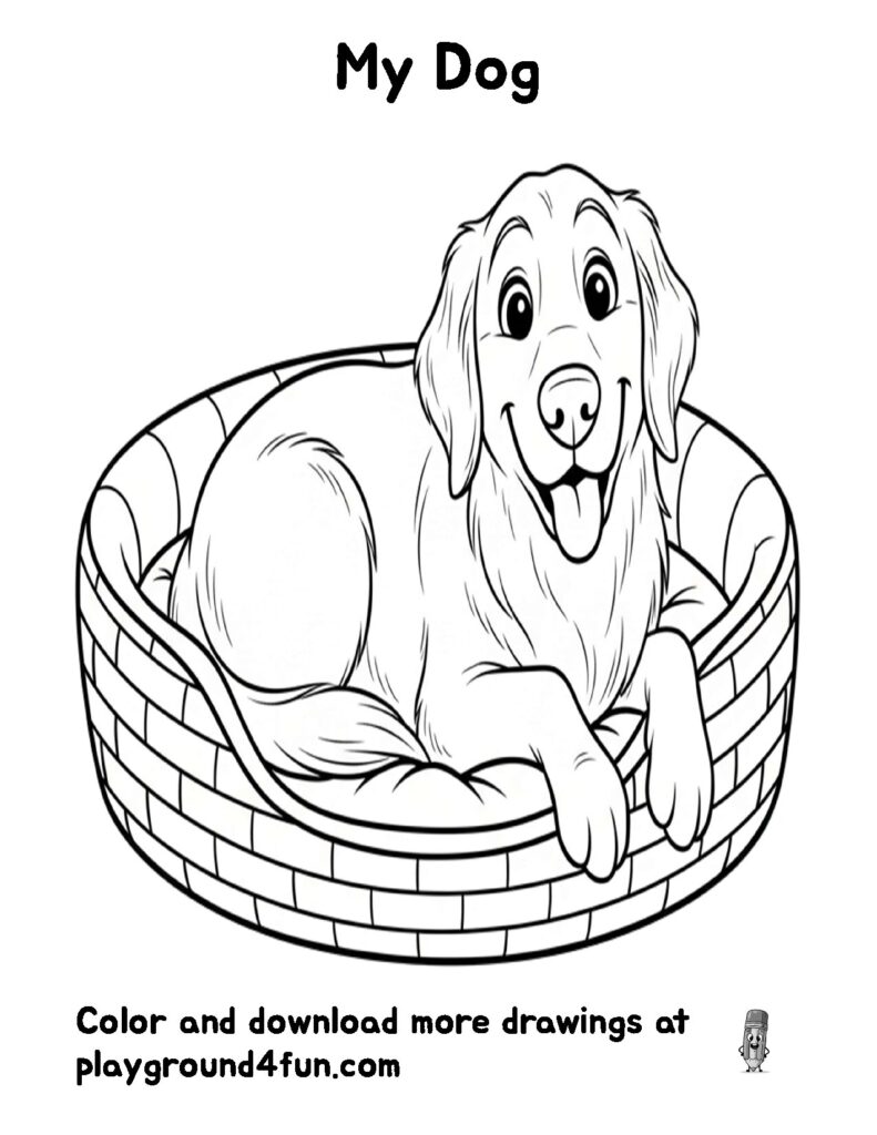 120+ Free Printable Dog Coloring Pages for kids and adults