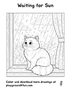 Coloring pages: Waiting for Sun pdf