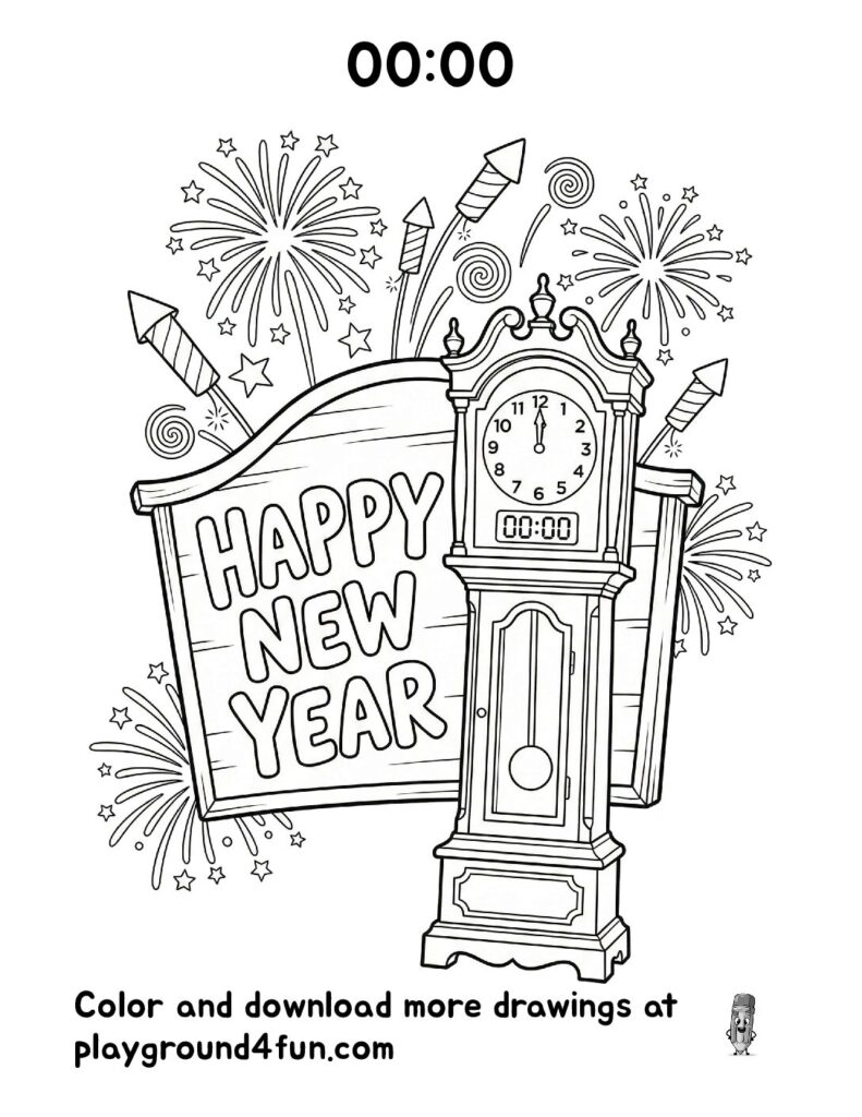 00:00 Coloring Pages