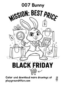 Coloring pages: 007 Bunny pdf