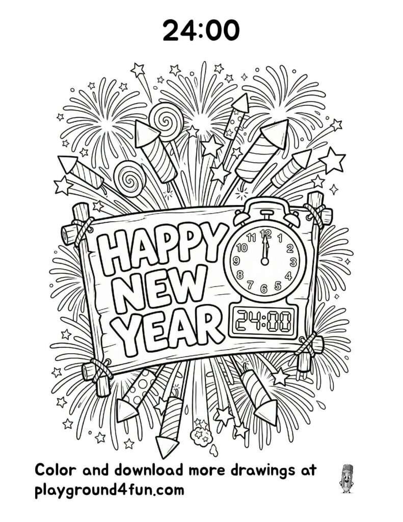 24:00 Coloring Pages