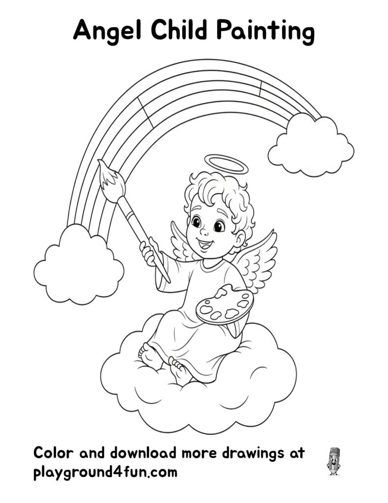Angel Child Painting