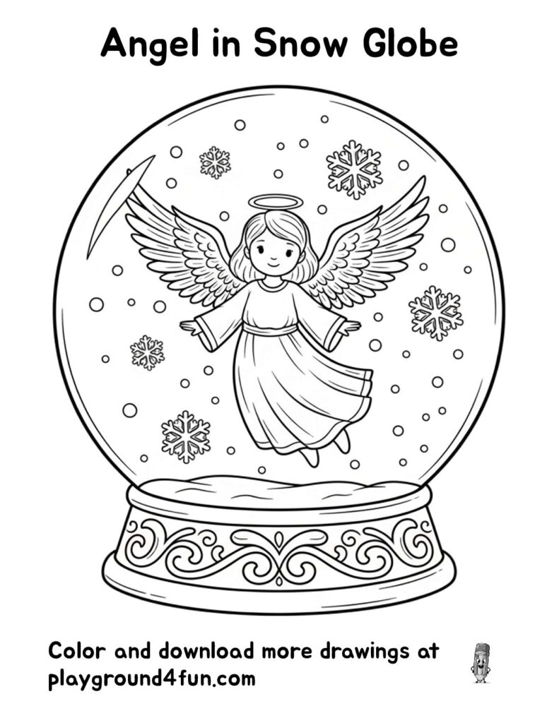 Angel in Snow Globe