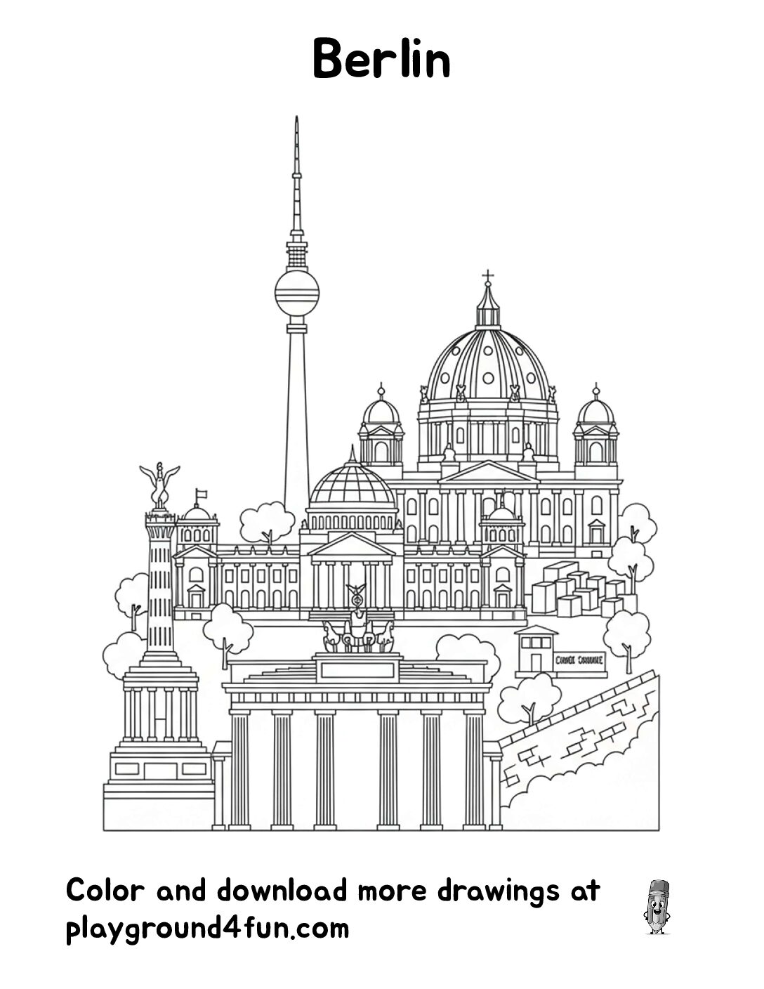 Coloring pages: Berlin pdf