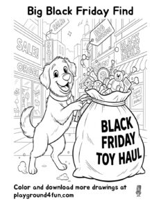Coloring pages: Big Black Friday Find pdf