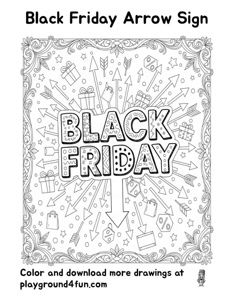 Black Friday Arrow Sign