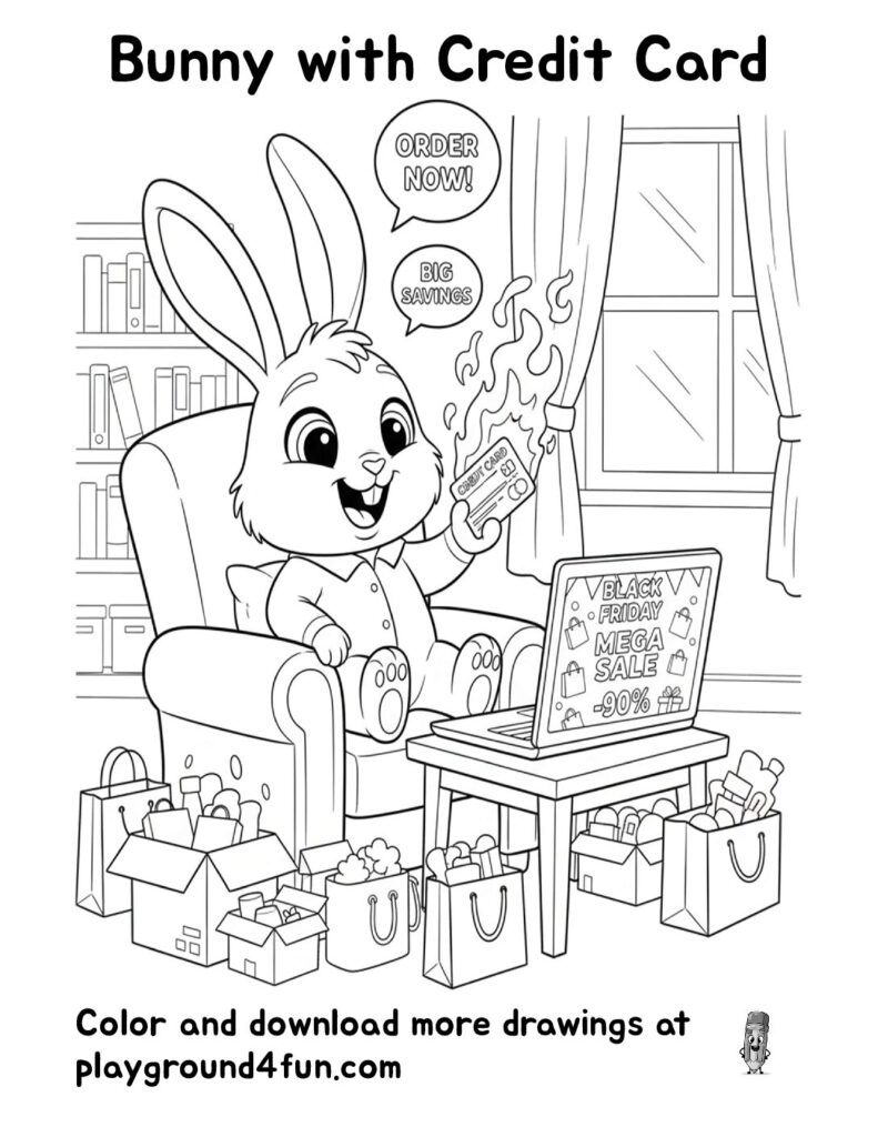Bunny with Credit Card
