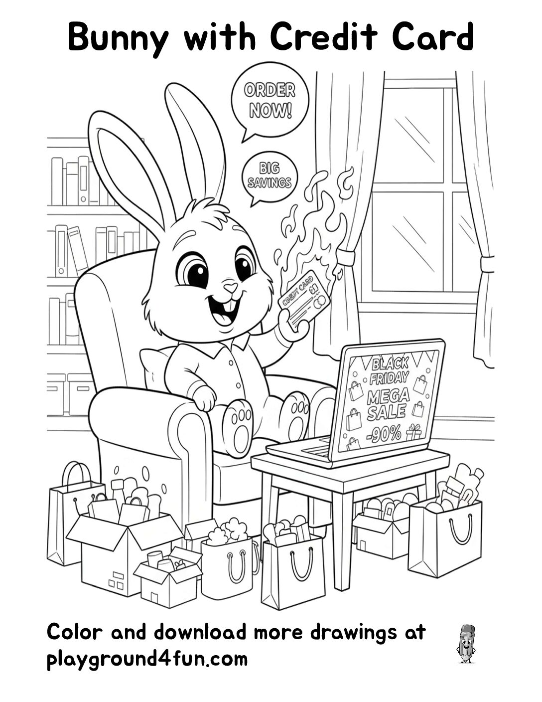 Bunny with Credit Card
