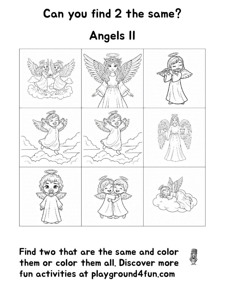 Can you find 2 the same – Angels II