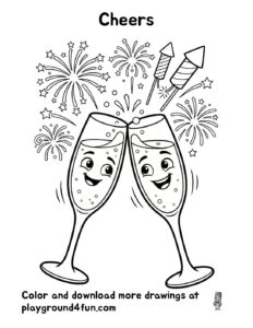 Coloring pages: Cheers pdf