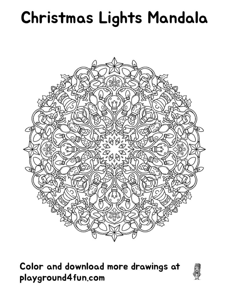 Christmas Lights Mandala