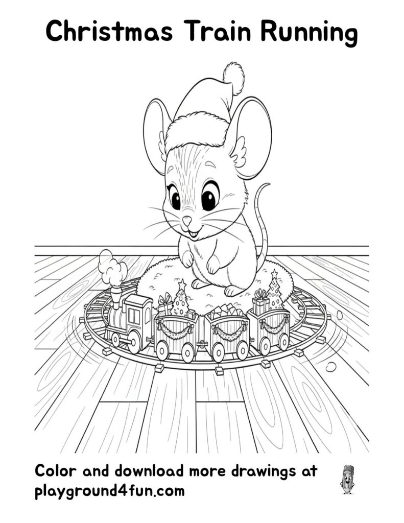 Christmas Train Running