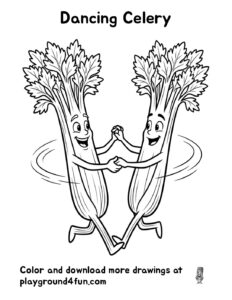 Coloring pages: Dancing Celery pdf