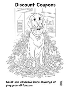 Coloring pages: Discount Coupons pdf