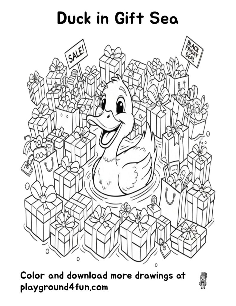 Duck in Gift Sea