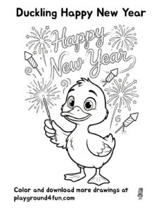 Duckling Happy New Year