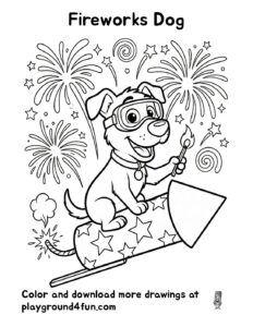 Fireworks Dog