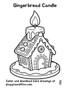 Gingerbread Candle