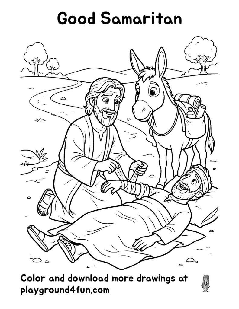 Good Samaritan Coloring Pages
