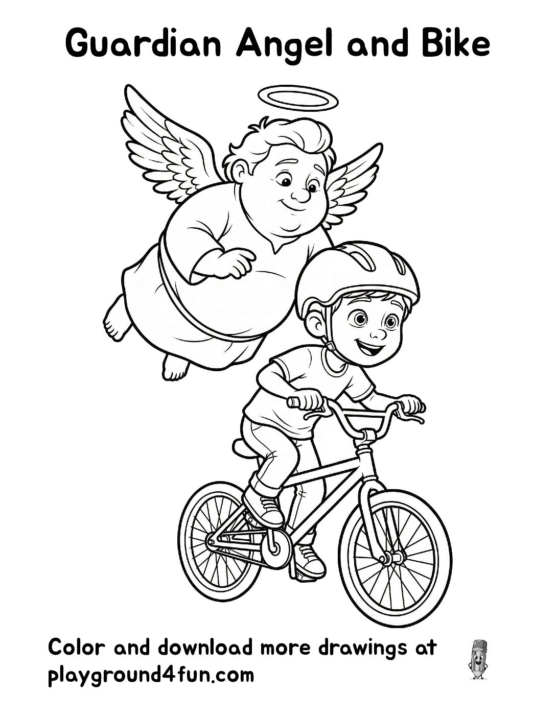 Guardian Angel and Bike