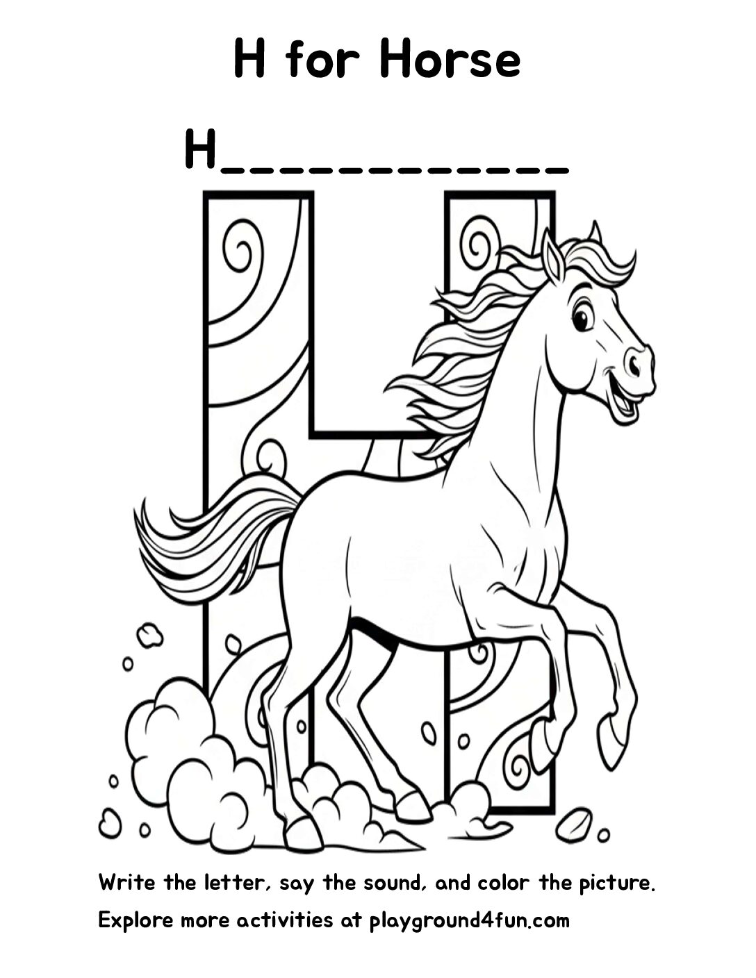 H for Horse