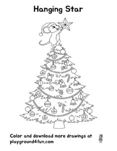 Coloring pages: Hanging Star pdf