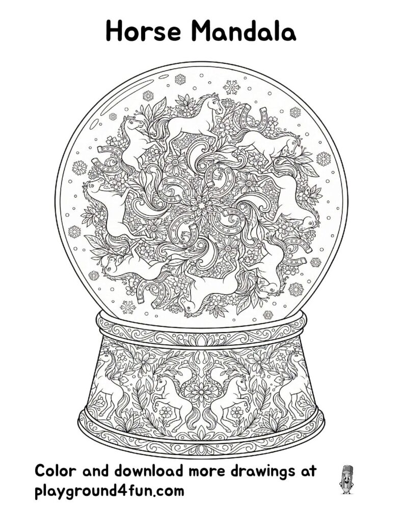 Horse Mandala
