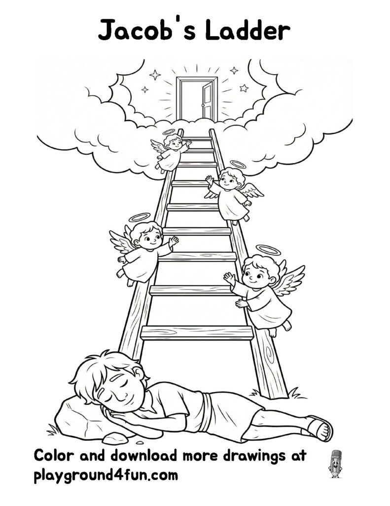 Coloring pages: Jacobs Ladder preview