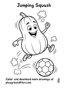 Coloring pages: Jumping Squash pdf