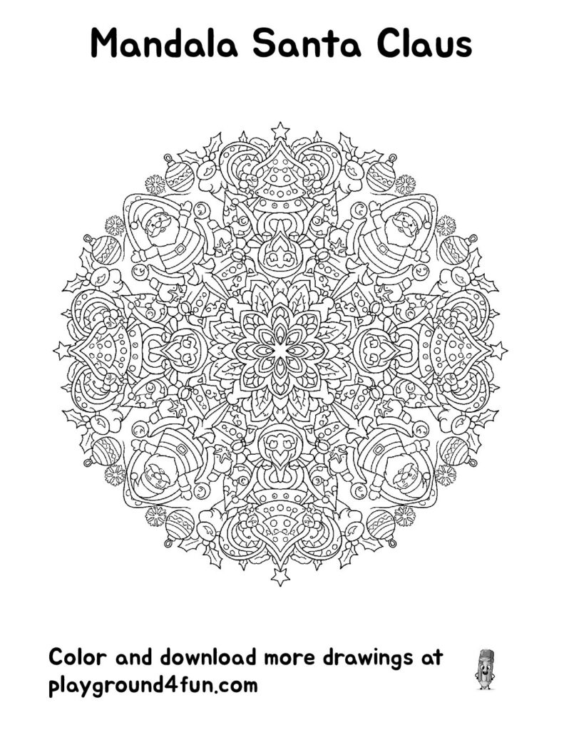 Mandala Santa Claus