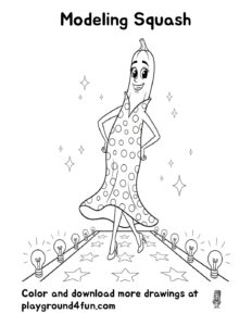 Coloring pages: Modeling Squash pdf