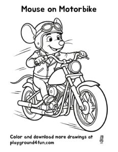 Mouse on Motorbike