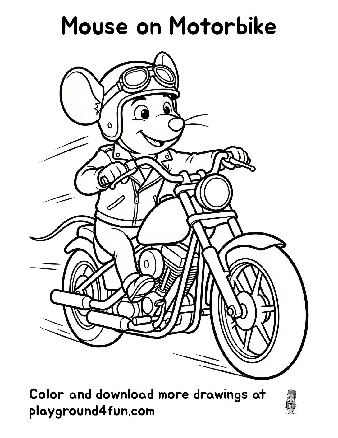 Mouse on Motorbike