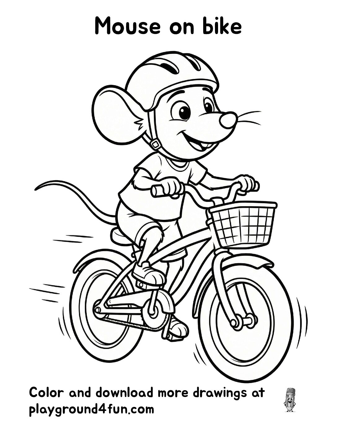 Mouse on bike