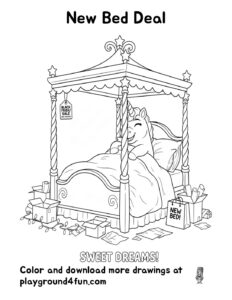 Coloring pages: New Bed Deal pdf