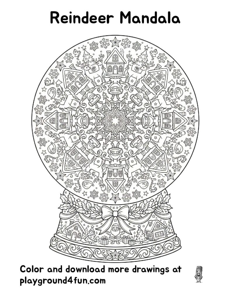 Reindeer Mandala
