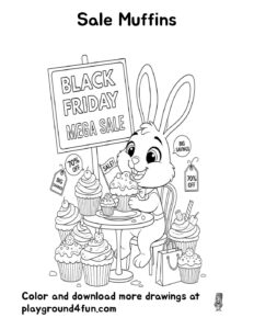 Coloring pages: Sale Muffins 1 pdf