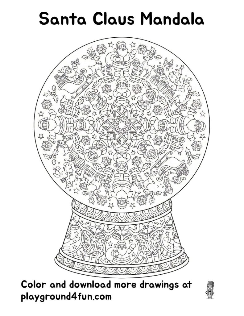 Santa Claus Mandala
