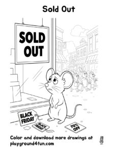 Coloring pages: Sold Out preview