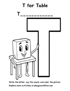 T for Table