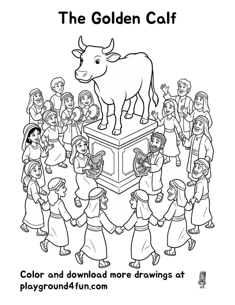 The Golden Calf Coloring Pages