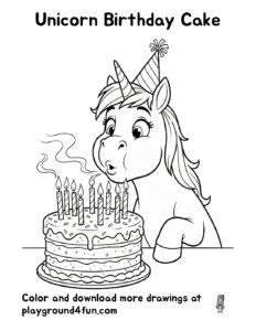 Unicorn Birthday Cake