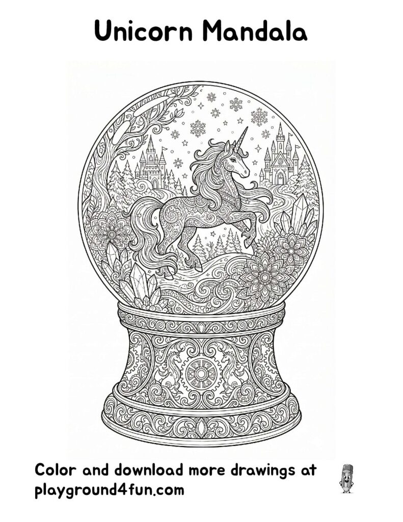 Unicorn Mandala