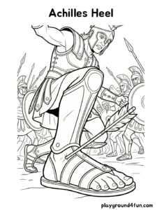 Coloring pages: Achilles Heel pdf
