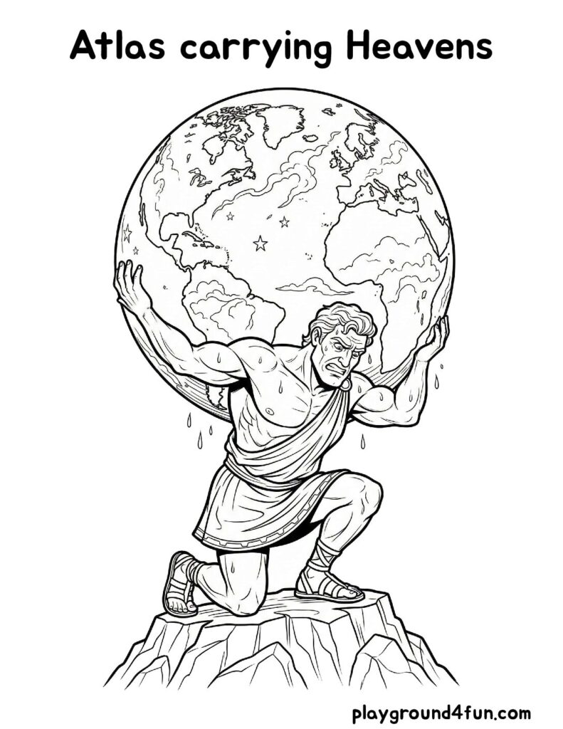 Atlas carrying Heavens