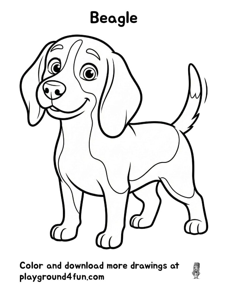 Beagle Coloring Pages